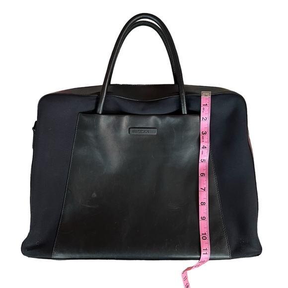 Tumi Executive Laptop Bag, Black Leather and Fabric Mix - Picture 8 of 11